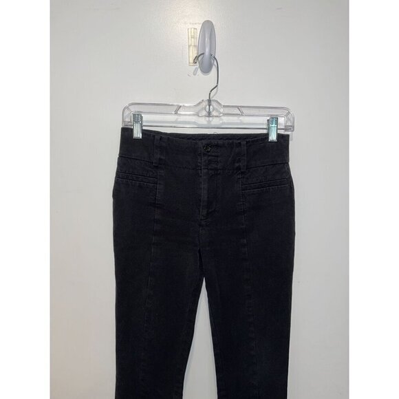 Anthropologie Essential Slim Black Cropped Pants size 0p - Picture 3 of 10